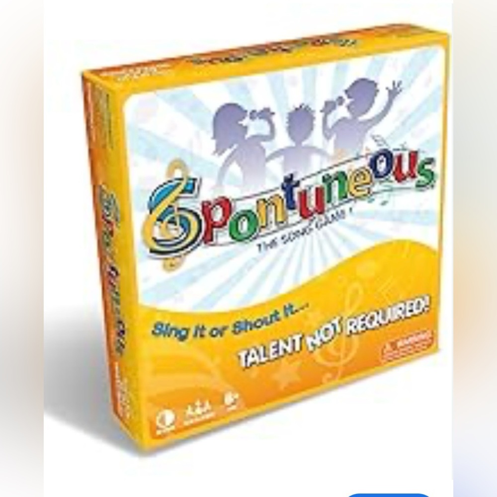 Spontuneous -The Song Game - Sing It or Shout It -Talent NOT Required Board Game